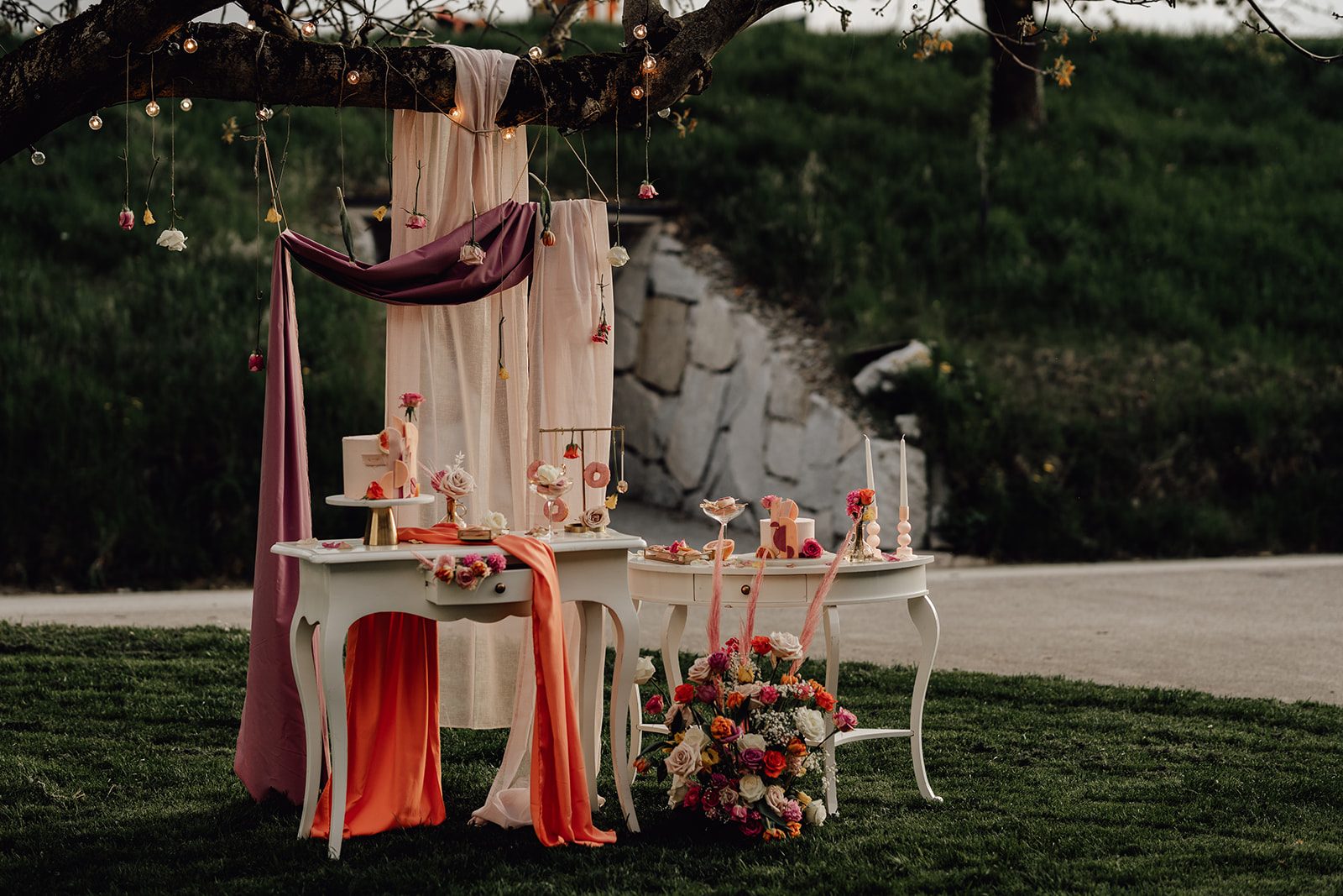 Sweetable, colorful, weddingcake, Hochzeitstorte