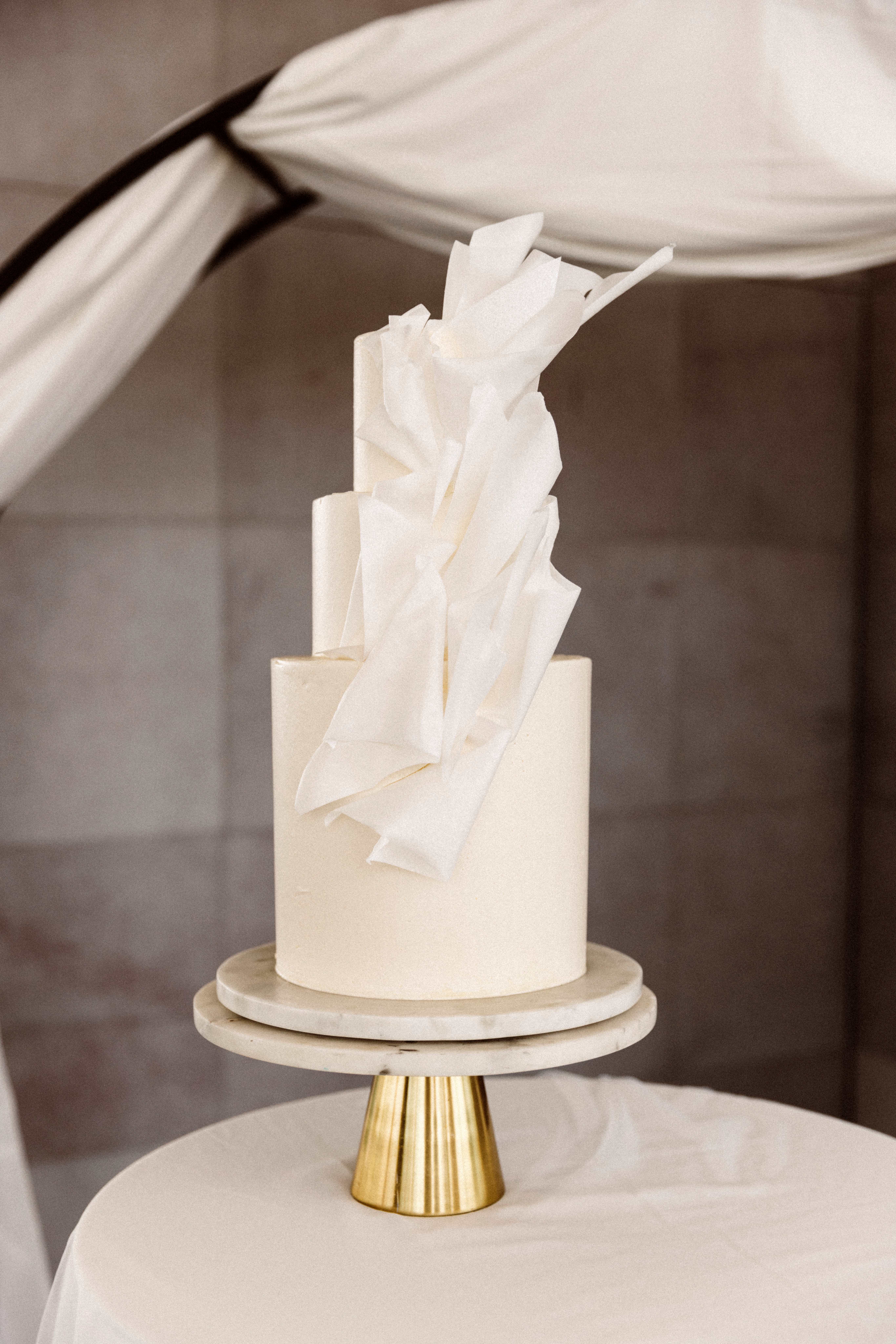 moderne Hochzeitstorte, Waferpaper, Artcake