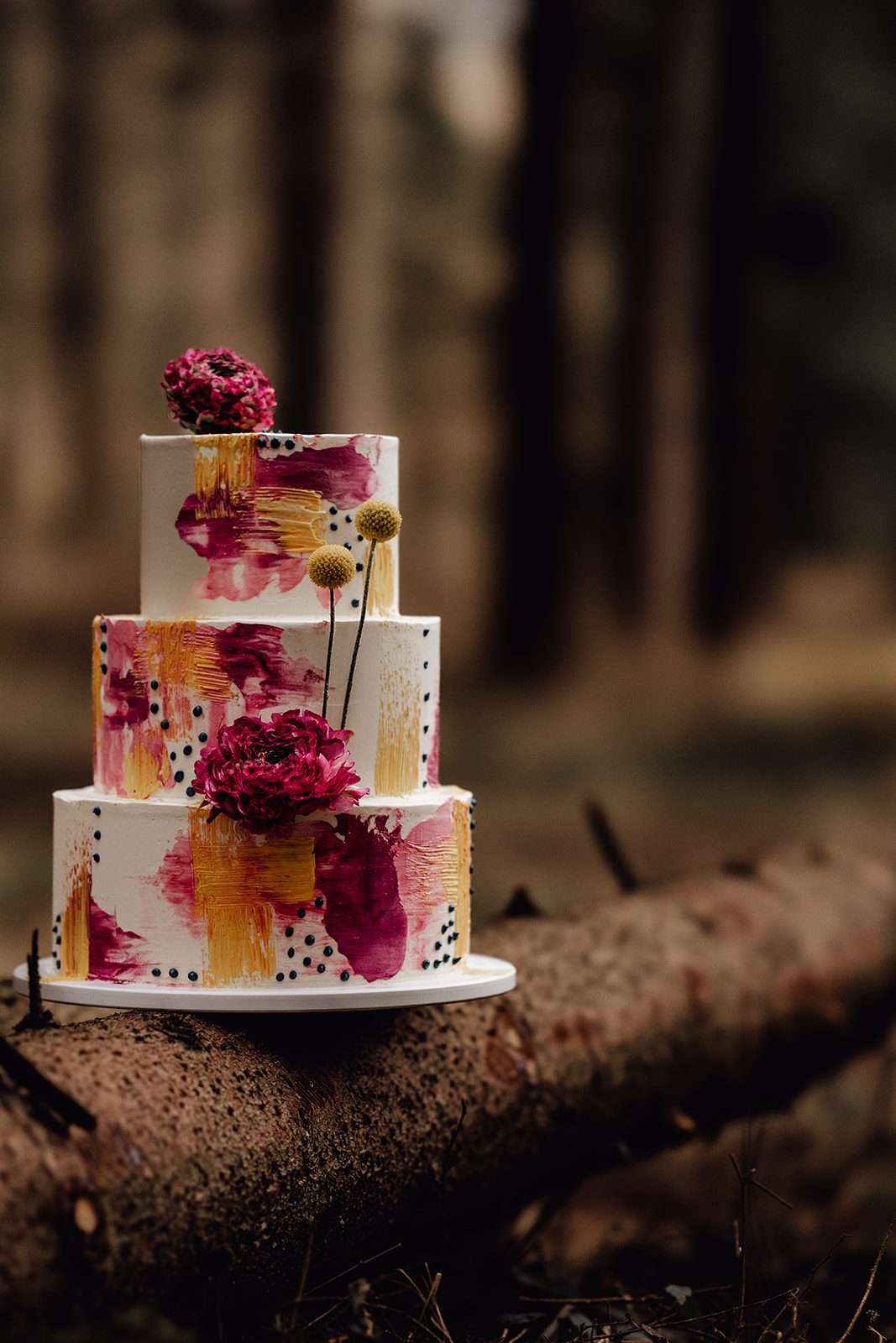 moderne Hochzeitstorte, Spachteltechnik, Lieferung, Artcake